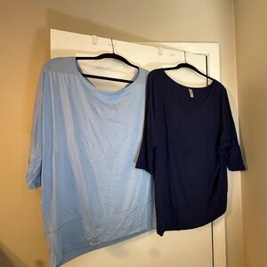Set of 2 Soft flirty versatile off the shoulder tops